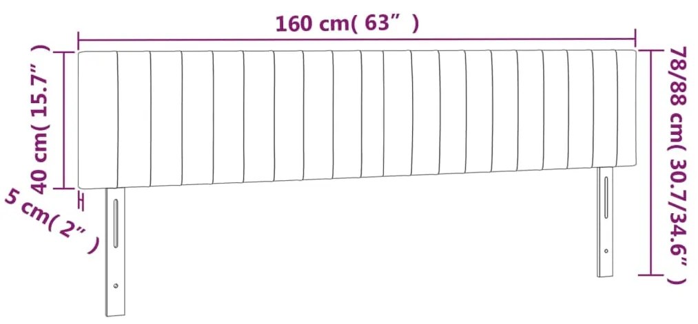 ΚΕΦΑΛΑΡΙ ΚΡΕΒΑΤΙΟΥ LED TAUPE 160X5X78/88 ΕΚ. ΥΦΑΣΜΑΤΙΝΟ 3121860