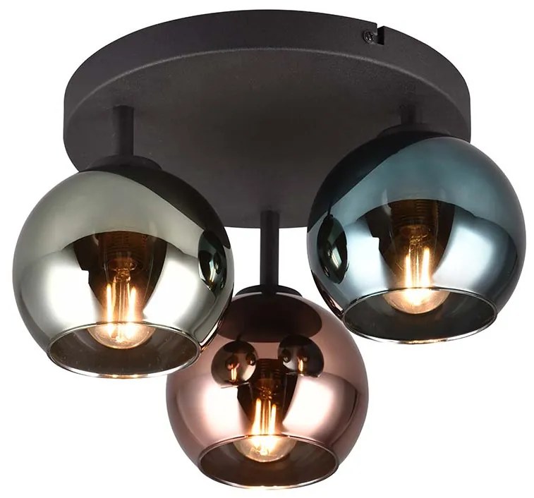Φωτιστικό Οροφής RL Lighting Sheldon R61303017 Μαύρο Ματ
