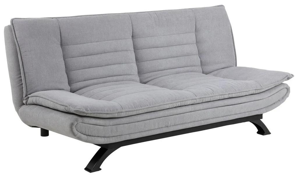 Καναπές κρεβάτι Oakland 339, Αριθμός θέσεων: 4, Ανοιχτό γκρι, 91x196x98cm, 42 kg, Πόδια: Μέταλλο, Ξύλο: Πεύκο | Epipla1.gr