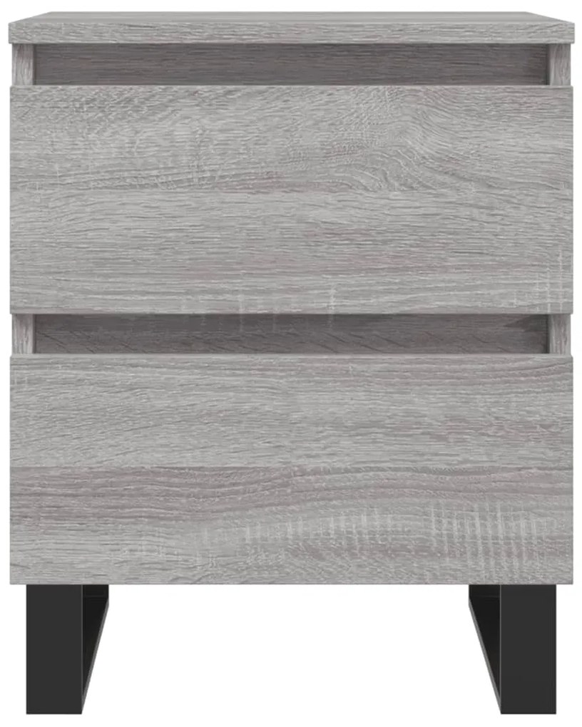 vidaXL Κομοδίνο Γκρι Sonoma 40 x 35 x 50 εκ. από Επεξεργασμένο Ξύλο