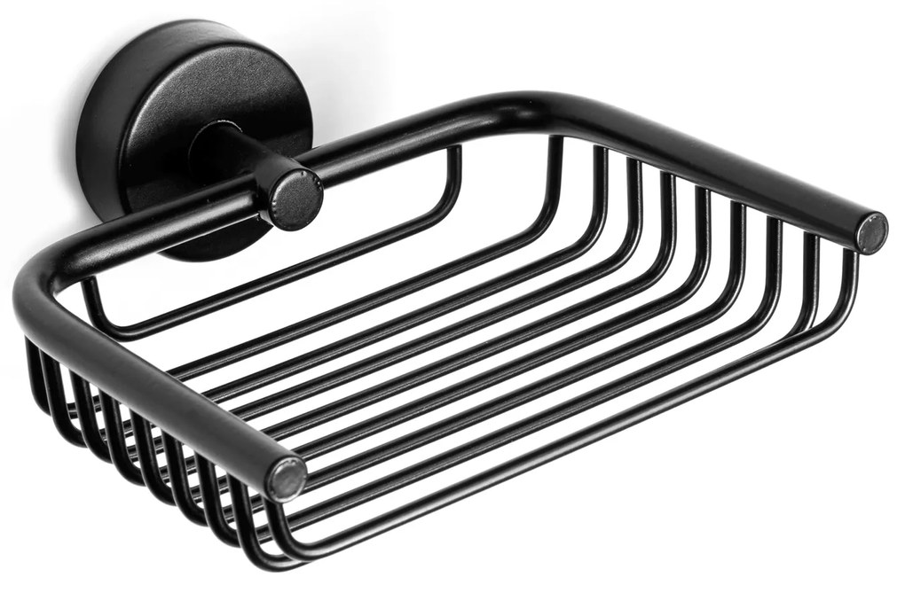 Σαπουνοθήκη σχαρωτή MODERNO 2303 55 Μαύρη ματ KARAG 13cm - 230355