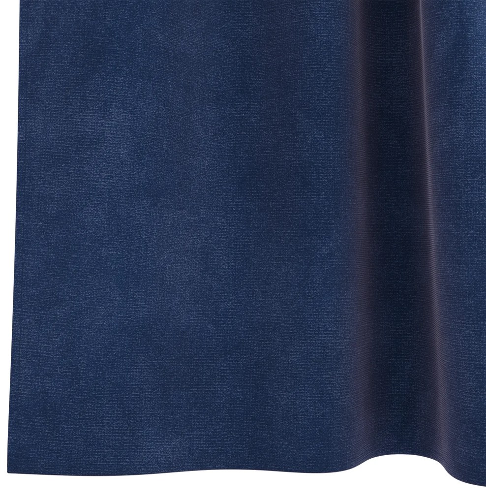 vidaXL Curtains Blackout με Χερούλια 2 τμχ Σκούρο Μπλε Βελούδο