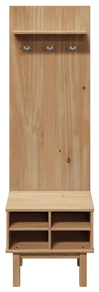 vidaXL Έπιπλο χωλ OTTA 50x40x160 εκ. Μασίφ Ξύλο Πεύκου