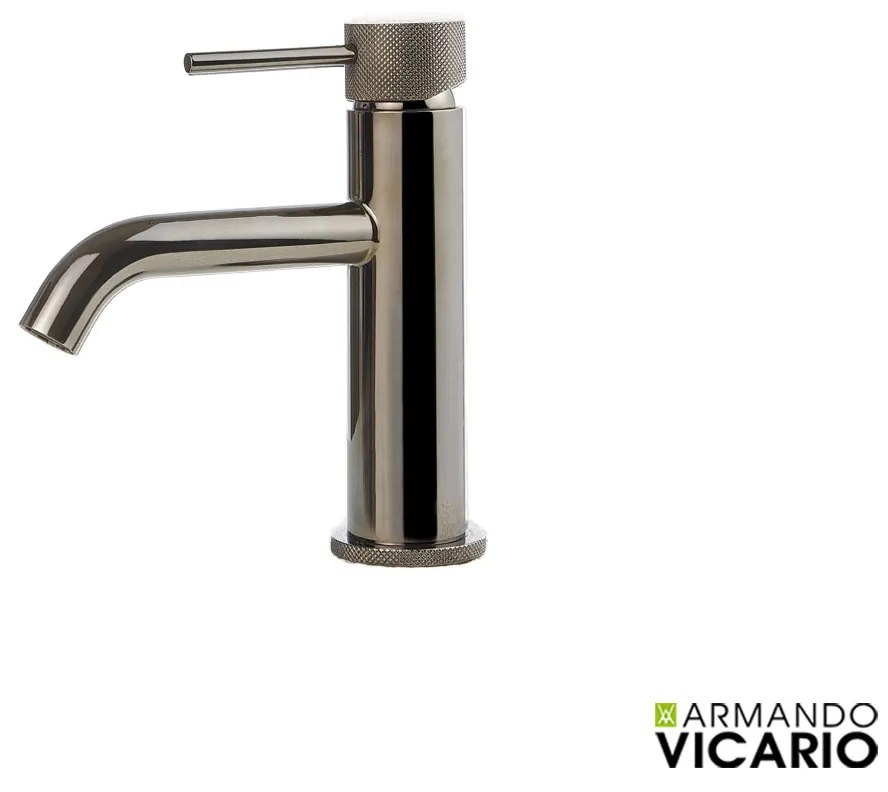 Μπαταρία Νιπτήρα με Βαλβίδα Clic-Clac Industrial Vicario Black Brushed 512010-410