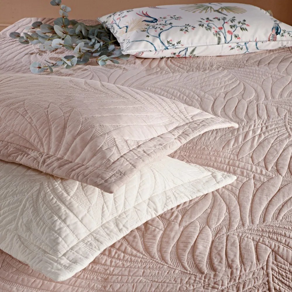 Κουβερλί Jana 26 (Σετ 3τμχ) Pudre Kentia King Size 260x250cm Βαμβάκι-Μικροφίμπρα