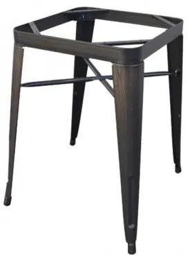 RELIX Βάση Τραπ.Dining Μεταλλική Antique Black 60x60x73 cm Ε5204,10