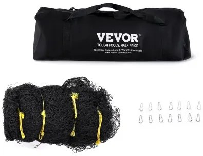 VEVOR Baseball Batting Netting, Professional Softball Baseball Batting Hitting Training Net, Practice Portable Pitching Cage Net with Door & Carry Bag, Heavy Duty Enclosed PE Netting, 35FT (NET ONLY)