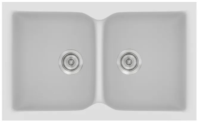 Sanitec Classic 336 White Ένθετος Νεροχύτης 90cm