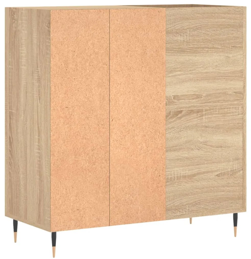 vidaXL Δισκοθήκη Sonoma Δρυς 84,5 x 38 x 89 εκ. από Επεξεργασμένο Ξύλο