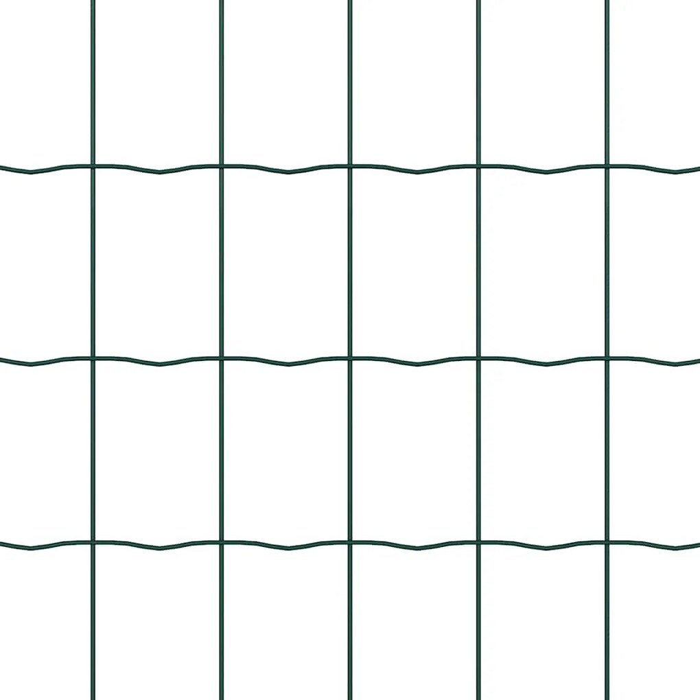 vidaXL Τεντώτο με στήριγμα Πράσινο 0,8 x 10 m Ατσάλι