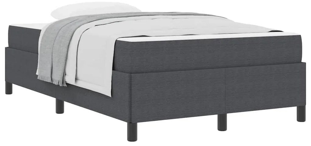 vidaXL Σκελετός Κρεβατιού Σκούρο γκρι 120 x 200 cm Βελούδο