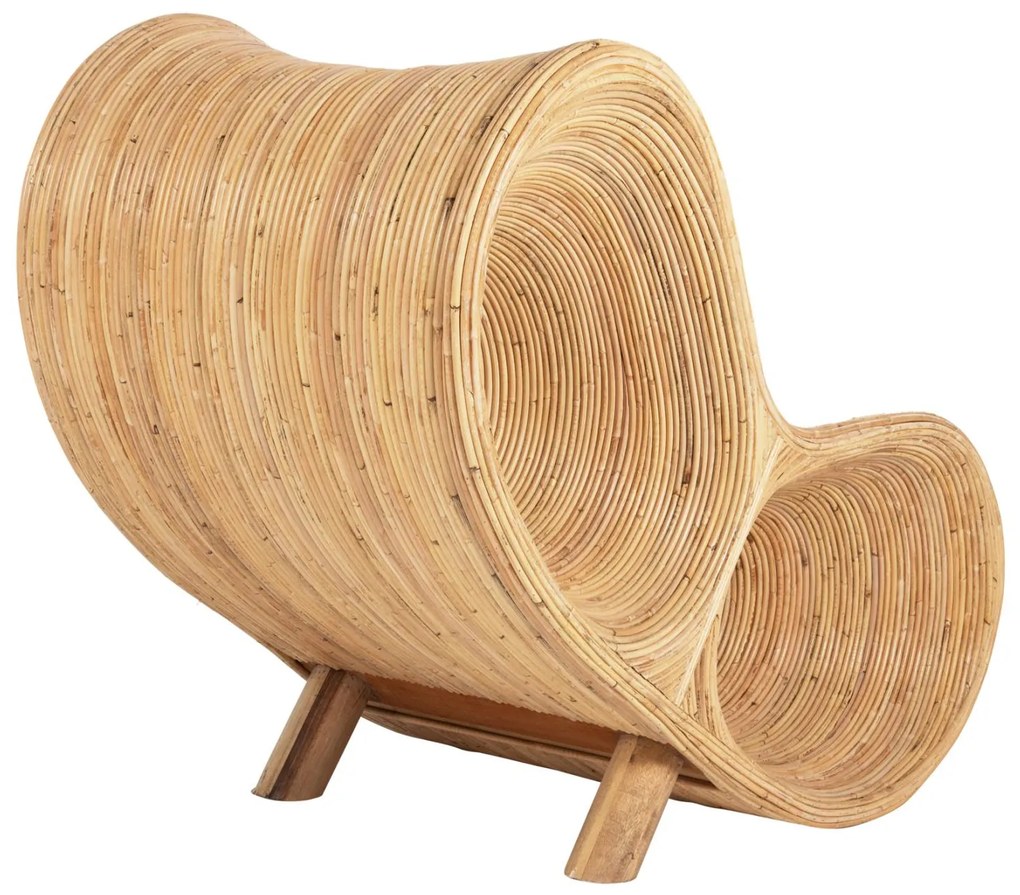 Καρέκλα - Πολυθρόνα CURVY LOUNGE C9645.01 Φυσικό Rattan 63x128x97Y εκ. 63x128x97 εκ.
