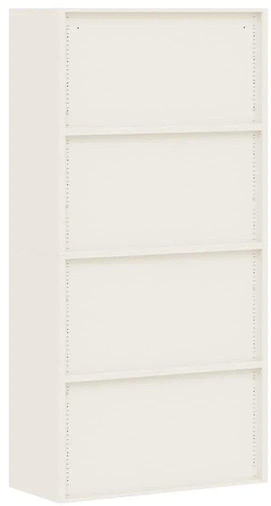 vidaXL Αρχειοθήκη Λευκή 90 x 40 x 180 εκ. Ατσάλινη