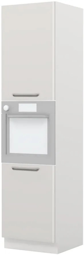 Επιδαπέδιο ντουλάπι φούρνου ψηλό Modena K23-60-2KR-Λευκό - Γκρι ανοιχτό - 60.00Χ60.00Χ235.00cm
