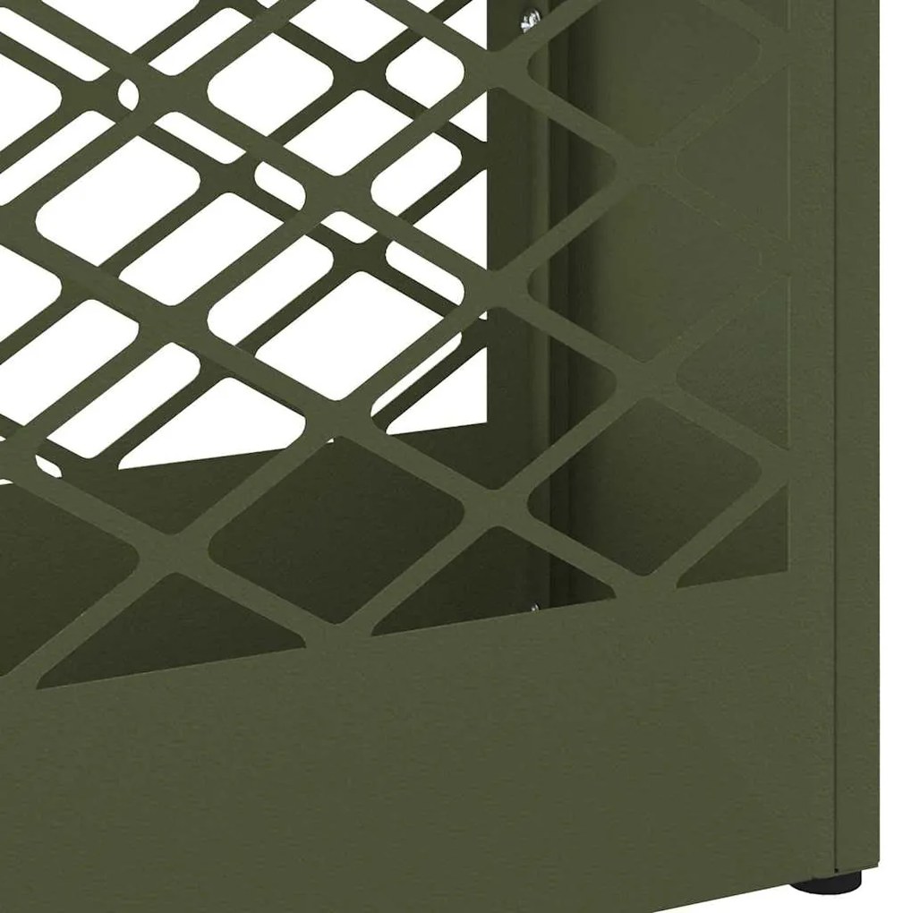 vidaXL Σχέδιο & βάση αποθήκευσης Λαδί 28 x 12 x 41 εκ Ατσάλι