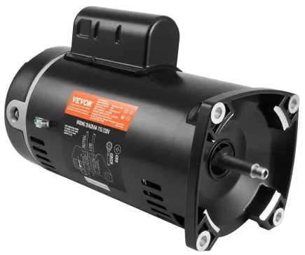 VEVOR 1HP Pool Pump Motor 115/230V 9/4.5 Amps 56Y 3450RPM 90μF/250V Capacitor