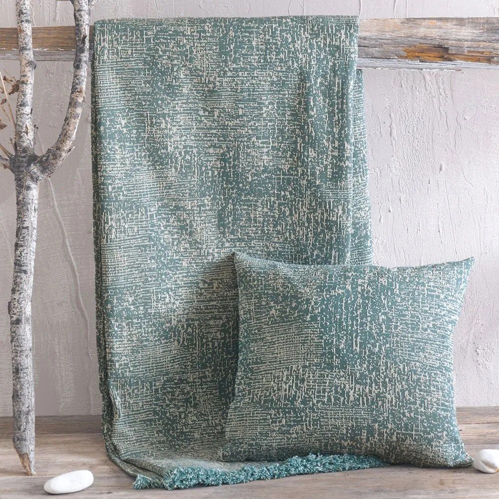 Ριχτάρι Canda Petrol Ρυθμός Διθέσιο 180x240cm Cotton-Polyester