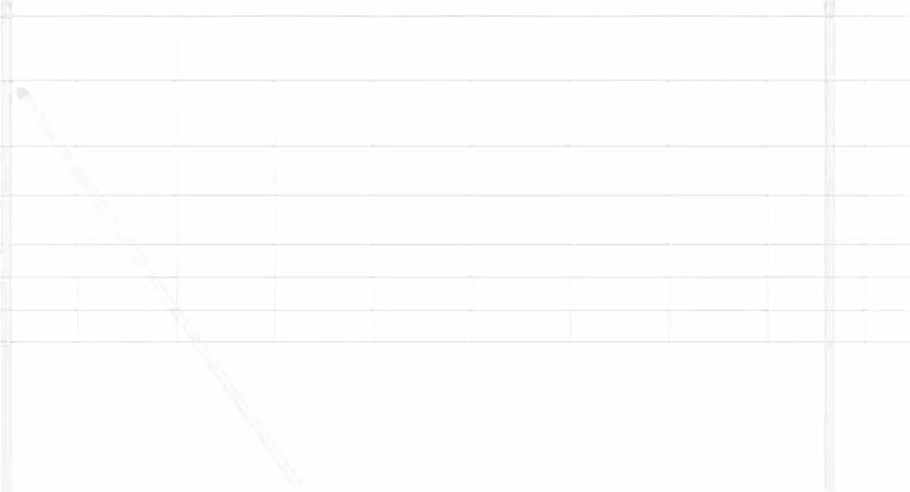 vidaXL Περίφραξη αγρού Ασημί