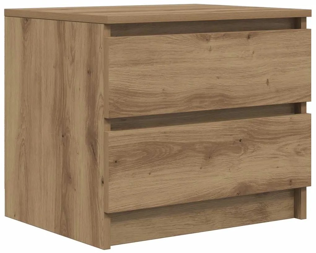 vidaXL Κομοδίνο Αρτισιανή Δρυς 50x40x43.5 εκ. από Επεξεργασμένο Ξύλο