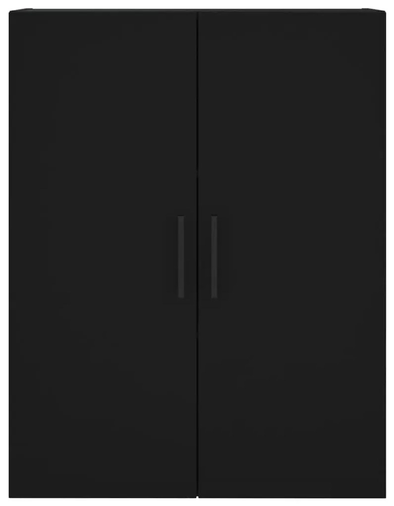 vidaXL Ντουλάπια Τοίχου 2 τεμ. Μαύρα 69,5 x 34 x 90 εκ.