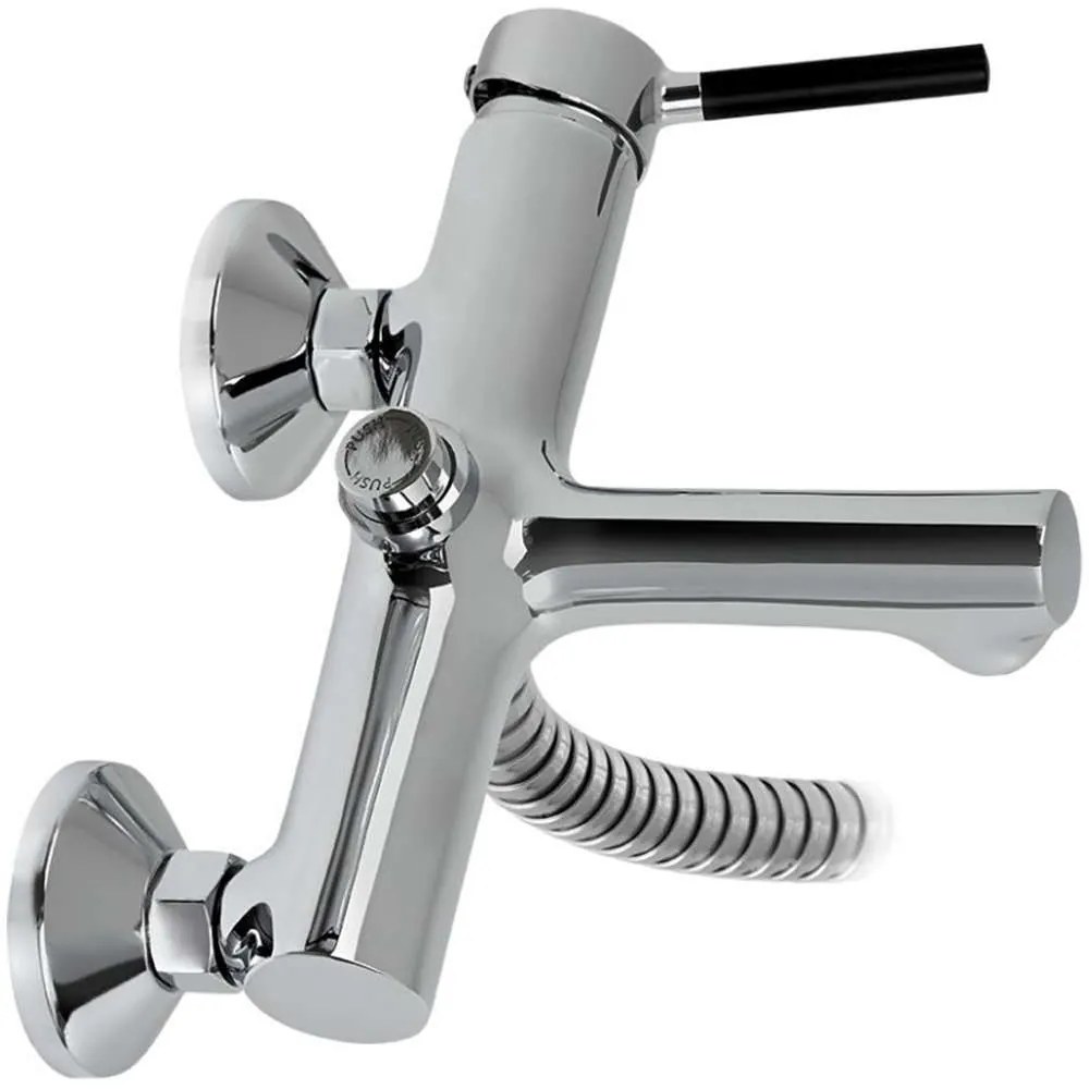 Μπαταρία Μπάνιου Multiple Work 13-3010 Με Τηλέφωνο &amp; Σπιράλ Chrome Gloria Metal