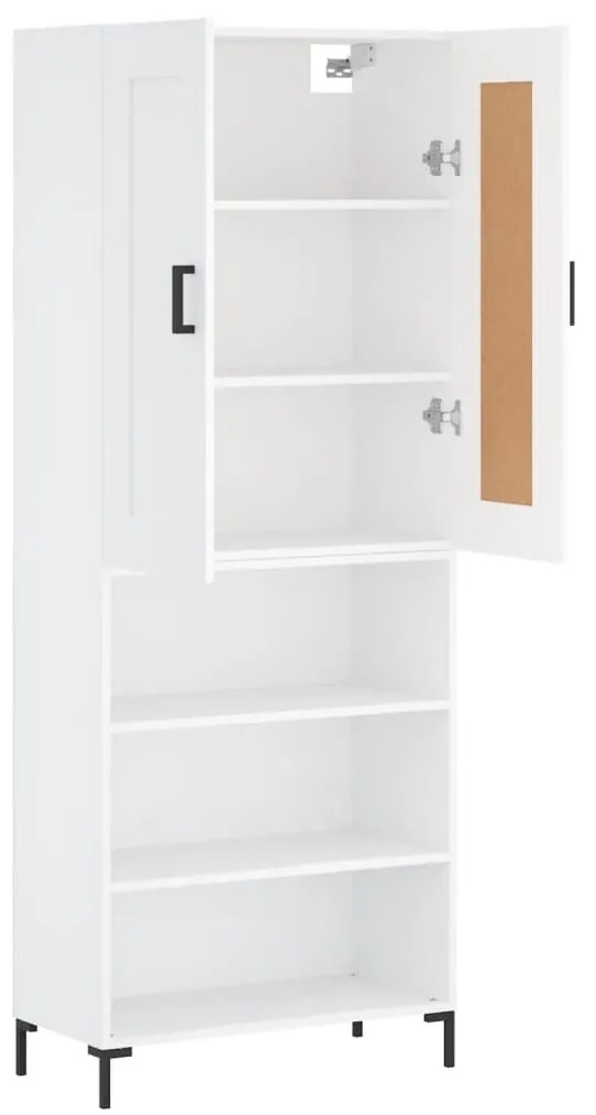 vidaXL Ντουλάπι Λευκό 69,5x34x180 εκ. από Επεξεργασμένο Ξύλο