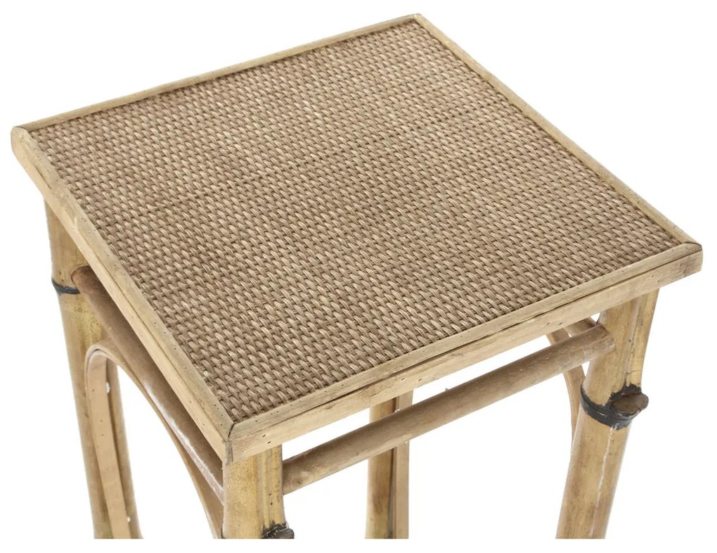 Βοηθητικό Τραπέζι DKD Home Decor ρατάν (36 x 36 x 85 cm)
