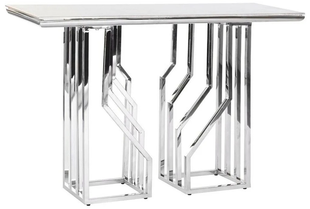 Έπιπλο Εισόδου DKD Home Decor Λευκό Ασημί 120 x 40 x 78 cm