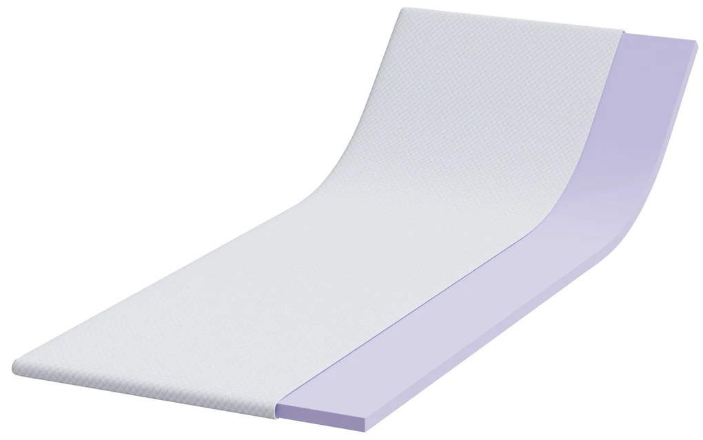 vidaXL Στρώματα Λευκό 70 x 200 cm 100% ύφασμα πολυεστέρα με τζακάρ