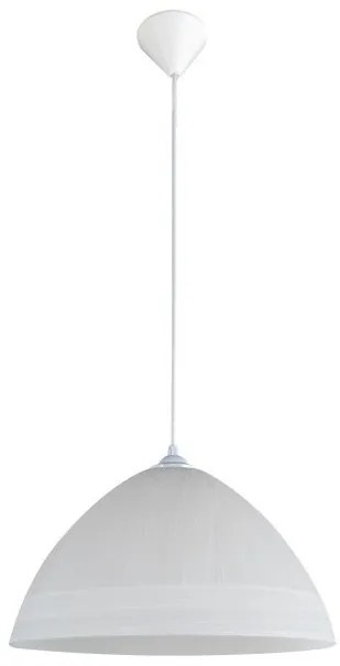 Κρεμαστό Φωτιστικό Οροφής 1xΕ27 Γυαλί Φ34cm PDA 1147 Arlight-83479-Λευκό 0083479