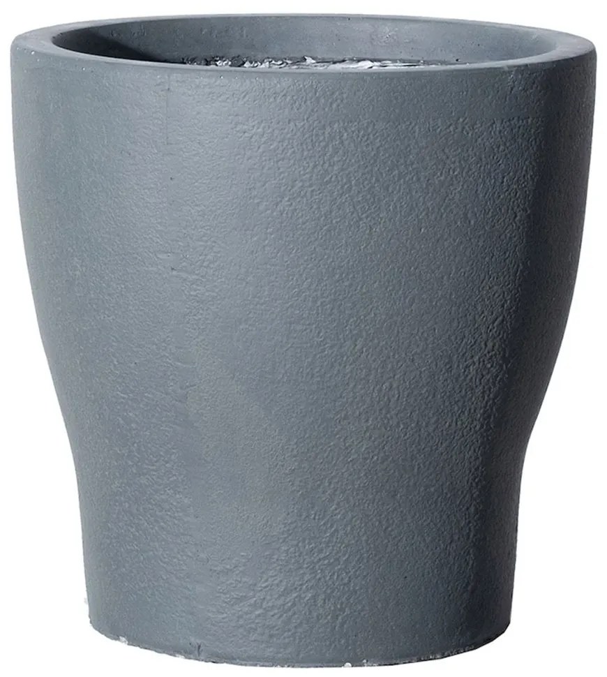 Γλάστρα Πήλινη Industrial B-1170-8 M 34x34x34cm Grey Supergreens Πηλός