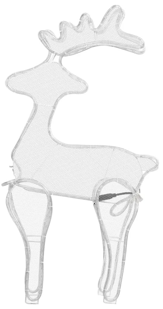 vidaXL Τάρανδος Χριστουγεννιάτικος με Σήτα 60 x 24 x 89 εκ. 306 LED