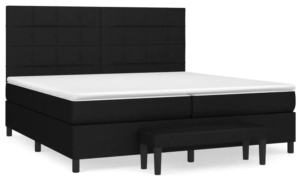 ΚΡΕΒΑΤΙ BOXSPRING ΜΕ ΣΤΡΩΜΑ ΜΑΥΡΟ 200X200 ΕΚ. ΥΦΑΣΜΑΤΙΝΟ 3136623