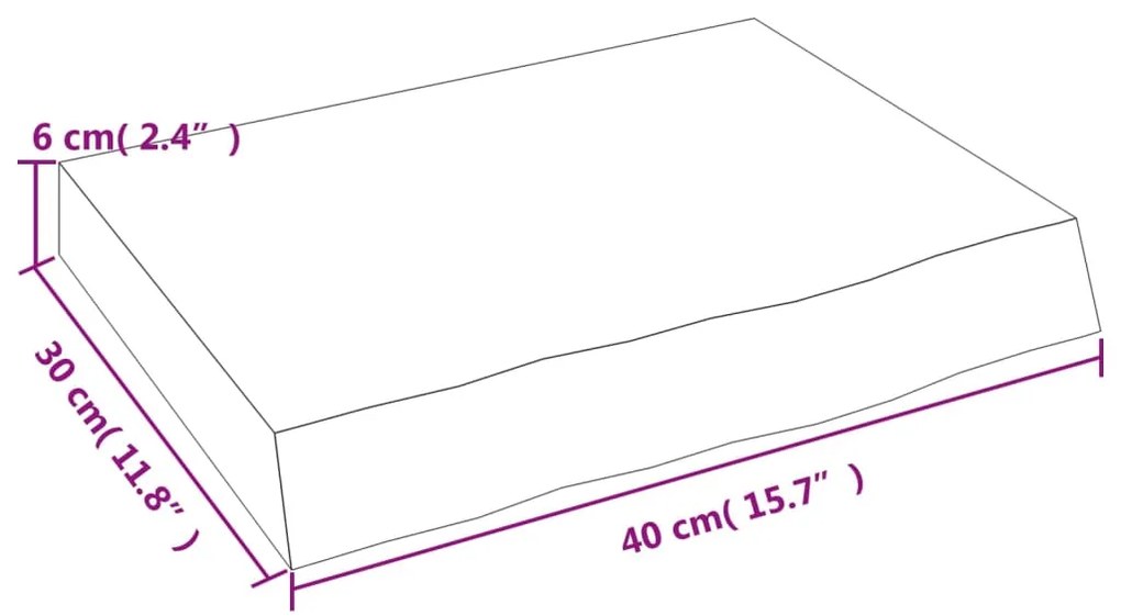 ΡΑΦΙ ΤΟΙΧΟΥ ΑΝΟΙΧΤΟ ΚΑΦΕ 40X30X(2-6)ΕΚ. ΕΠΕΞ. ΜΑΣΙΦ ΞΥΛΟ ΔΡΥΟΣ 363628