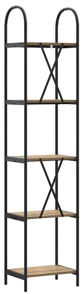vidaXL Ράφι Βιβλίων artisan δρυς 40 x 30 x 183 εκ Επεξεργασμένο ξύλο