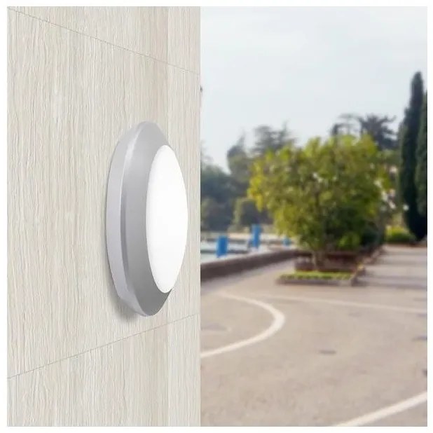 Απλίκα Φωτιστικό Τοίχου E27 60W IP66 Berta Eurolamp-145-26191-Γκρι 145-26191