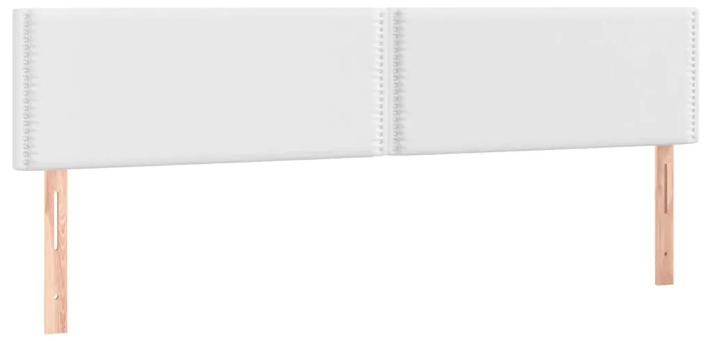 Κεφαλάρι Κρεβατιού LED Λευκό 200x5x78/88 εκ. Συνθετ. Δέρμα 3121581