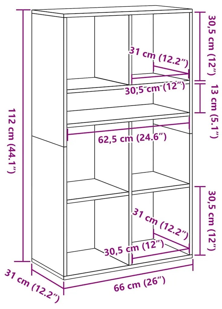 ΒΙΒΛΙΟΘΗΚΗ ARTISAN ΔΡΥΣ 66X31X112 ΕΚ. ΕΠΕΞΕΡΓΑΣΜΕΝΟ ΞΥΛΟ 860309