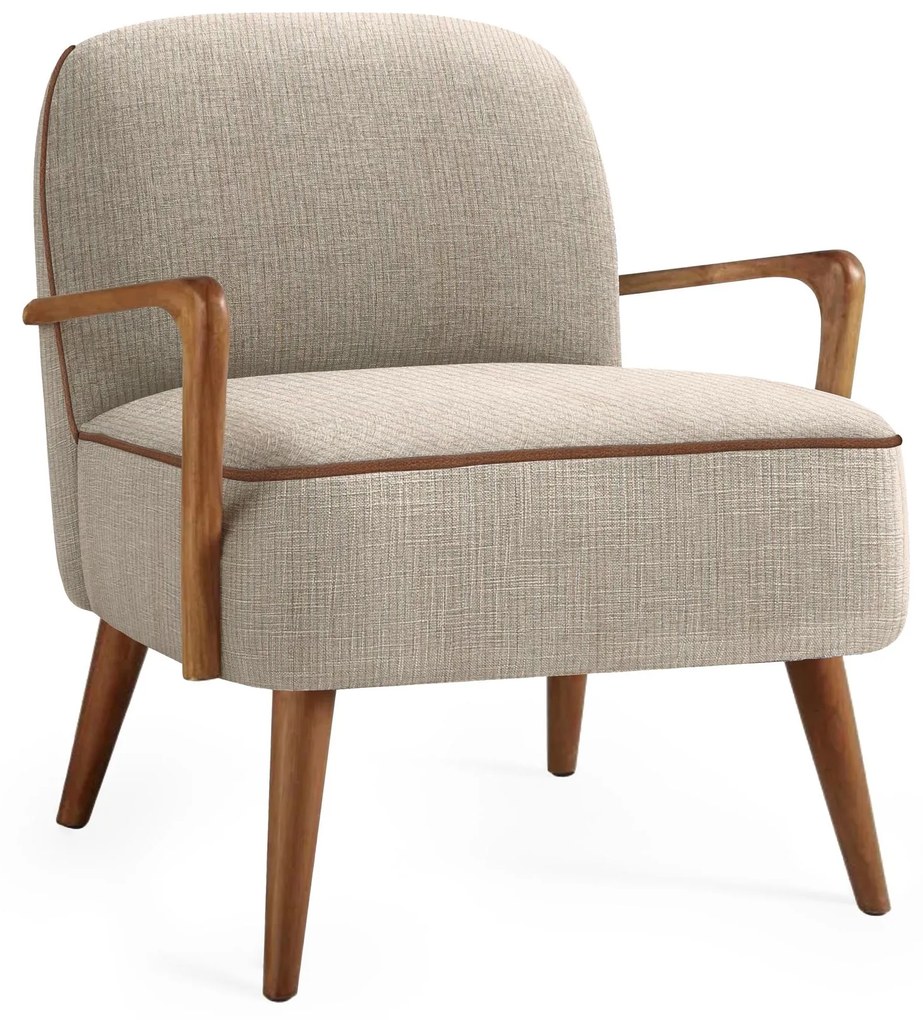 PASTORE leisure armchair  light beige / light walnut DIOMMI V-CH-PASTORE-FOT