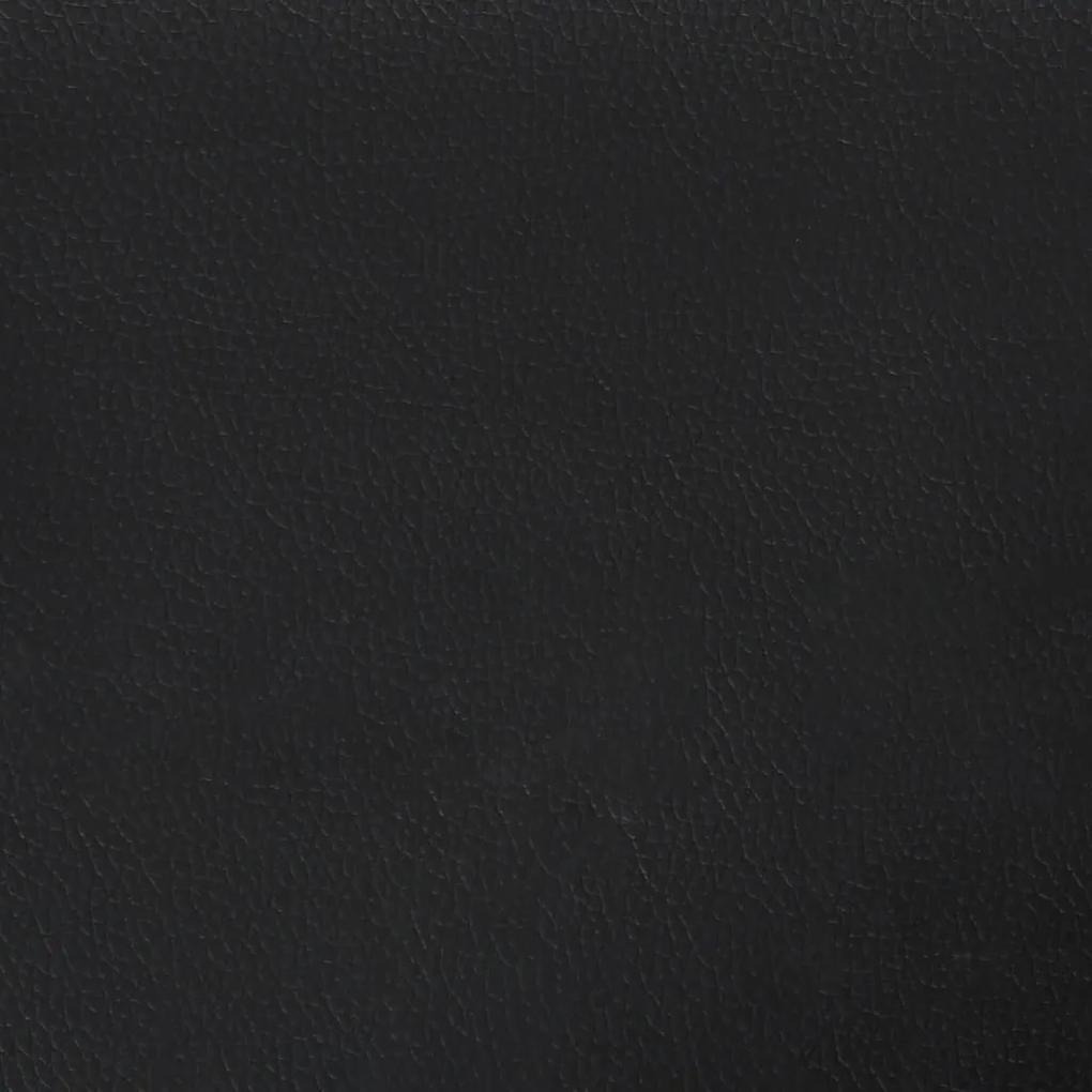 Πλαίσιο Κρεβατιού Μαύρο 120x190 εκ. από Συνθετικό Δέρμα - Μαύρο