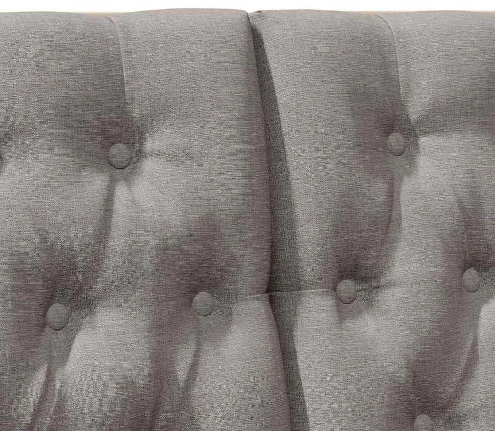 vidaXL Ταπετσαρισμένο κεφαλάρι Taupe 120 cm Στερεά ξυλεία πεύκου