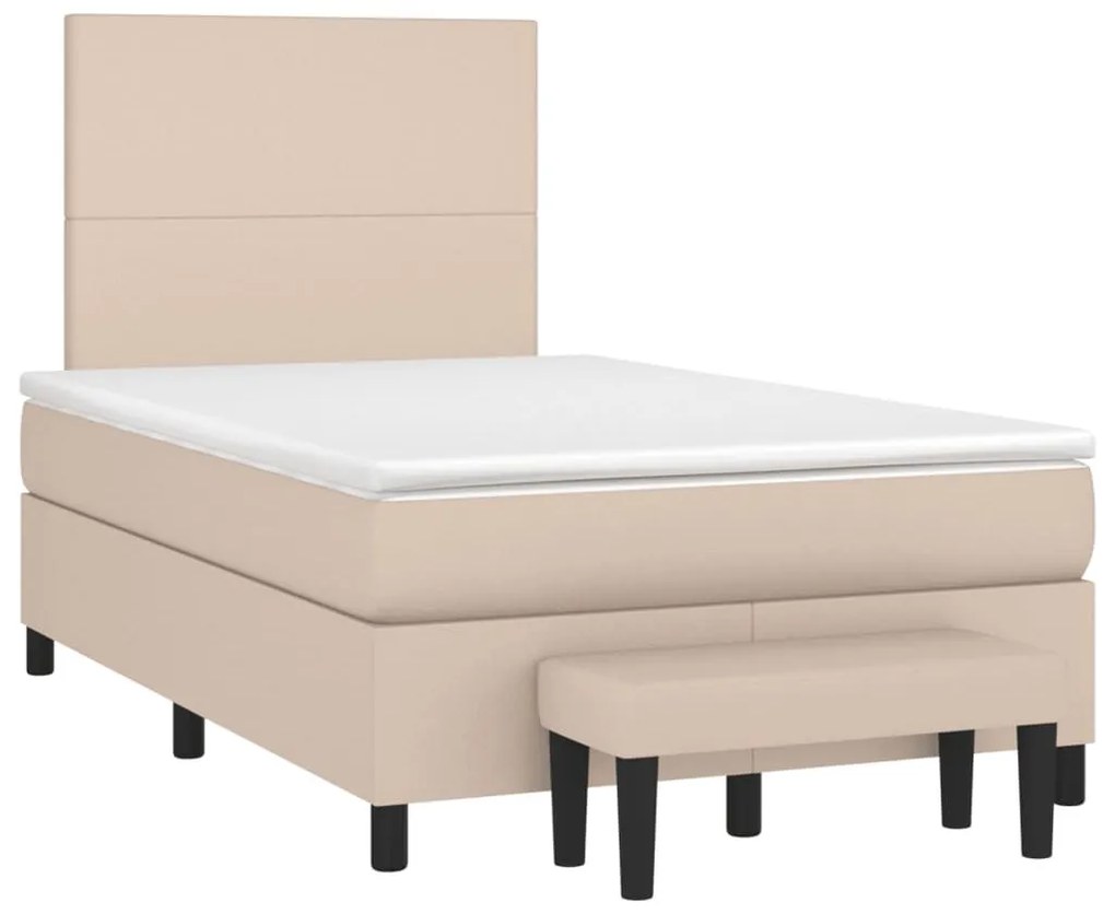 ΚΡΕΒΑΤΙ BOXSPRING ΜΕ ΣΤΡΩΜΑ ΚΑΠΟΥΤΣΙΝΟ 120X190ΕΚ.ΑΠΟ ΣΥΝΘ.ΔΕΡΜΑ 3270444