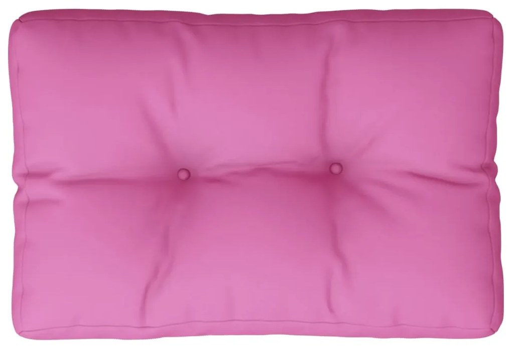 vidaXL Μαξιλάρι Παλέτας Ροζ 50 x 40 x 12 εκ. Υφασμάτινο