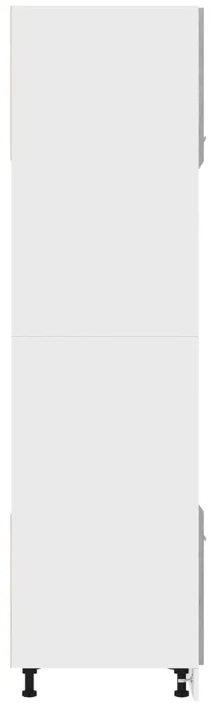 vidaXL Ντουλάπι Μικροκυμάτων "Lyon" Γκρι Sonoma 60x57x207 εκ. από Τεχνητό Ξύλο