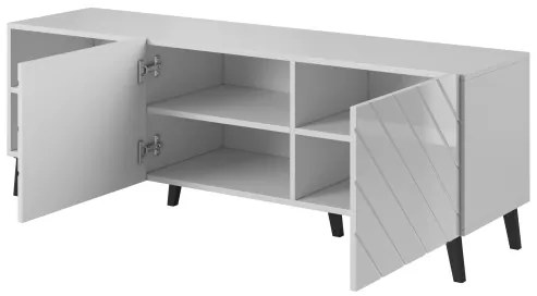 TV stand 150 ABETO mat white/ gloss white DIOMMI CAMA-ABETO-RTV-150-BI/BI