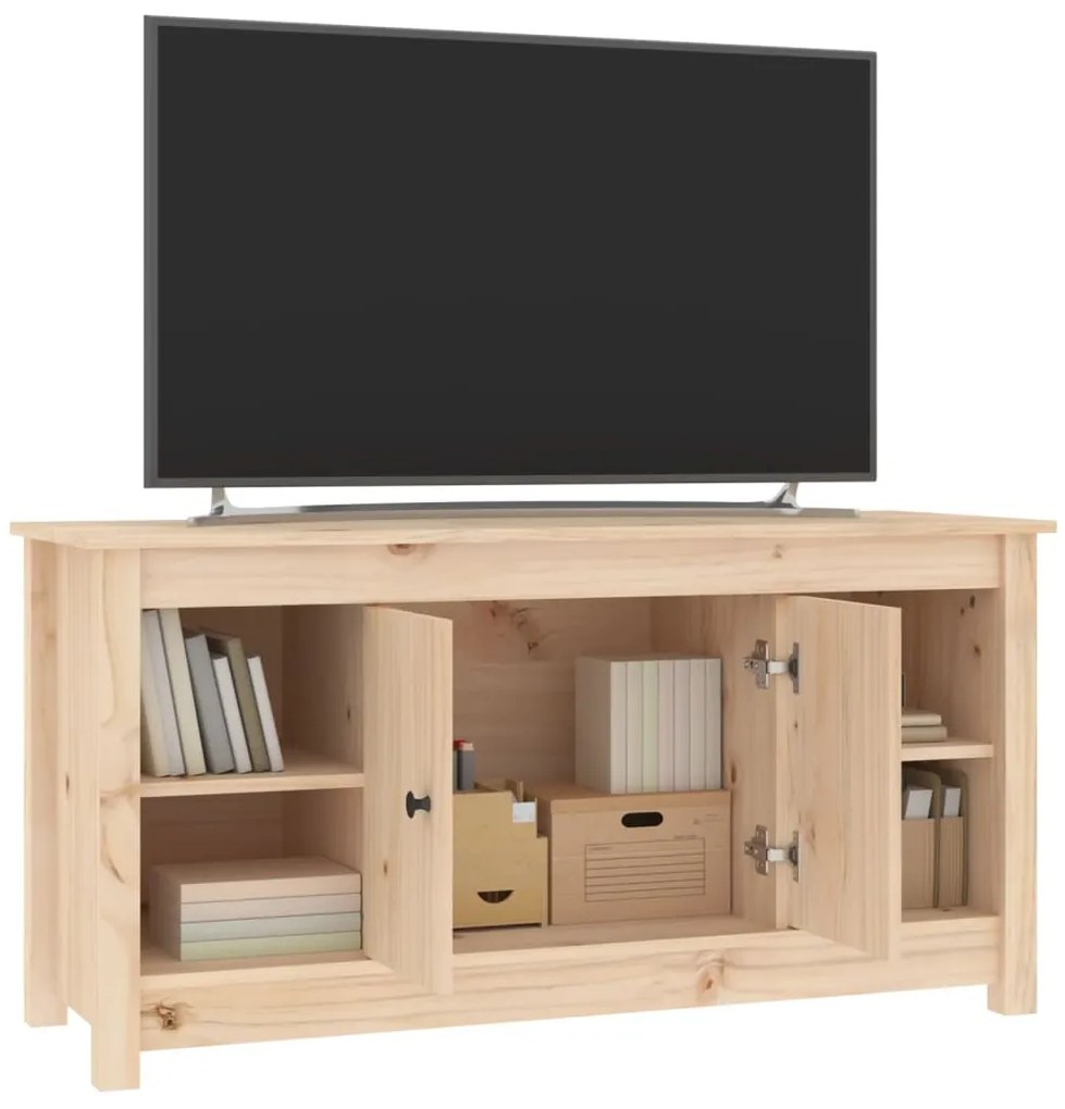 vidaXL Έπιπλο Τηλεόρασης 103 x 36,5 x 52 εκ. από Μασίφ Ξύλο Πεύκου