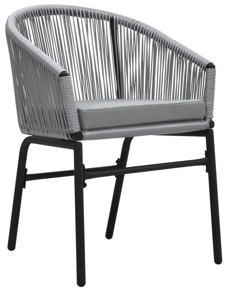 vidaXL Σετ Τραπεζαρίας Κήπου 5 Τεμαχίων Γκρι