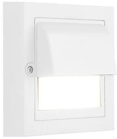 Απλίκα Φωτιστικό Τοίχου LED 6W 3CCT IP65 13,5x13,5cm Senario Pro Eurolamp-145-52124-Λευκό 145-52124