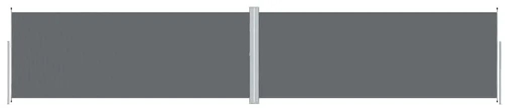 vidaXL Σκίαστρο Πλαϊνό Συρόμενο Ανθρακί 200 x 1000 εκ.