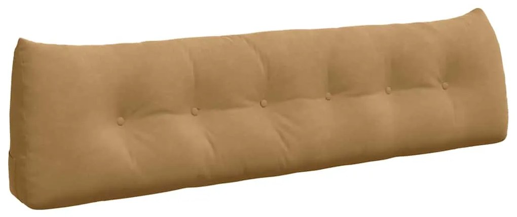 vidaXL Μαξιλάρι Πλάτης Καφέ 180 x 24 x 50 εκ Βελούδο